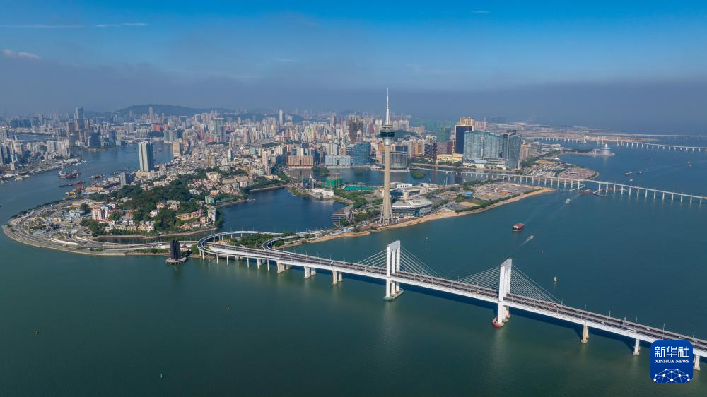 12月11日，澳門半島的景色（無人機照片）。