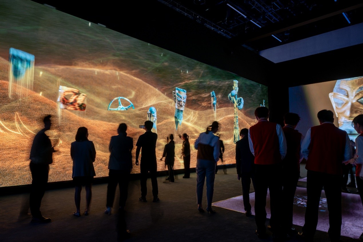 圖為數(shù)字藝術(shù)展現(xiàn)場。主辦方供圖