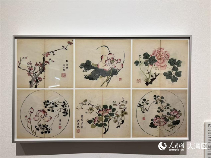 《未被書寫的色彩》科學(xué)藝術(shù)展中展覽的作品。 人民網(wǎng) 周錦佳攝