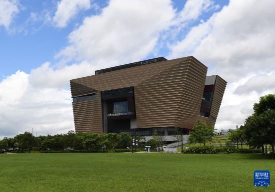 　　這是2023年7月3日拍攝的香港故宮文化博物館外景。新華社記者 陳鐸 攝